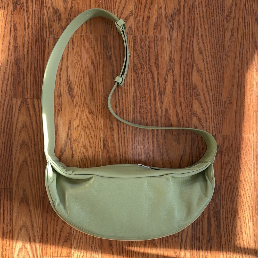 New COS green leather sling bag - sold out